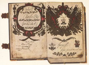 El libro antiguo de vitela de English School